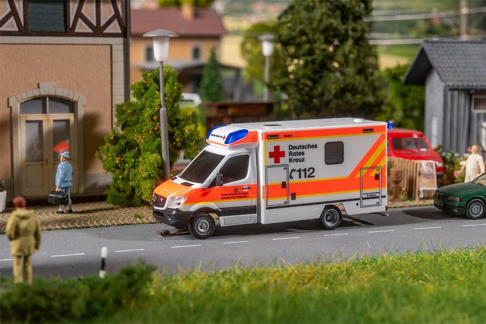 Faller 161445 MB Sprinter Rettungswagen DRK (HERPA) 1:87 Spur H0
