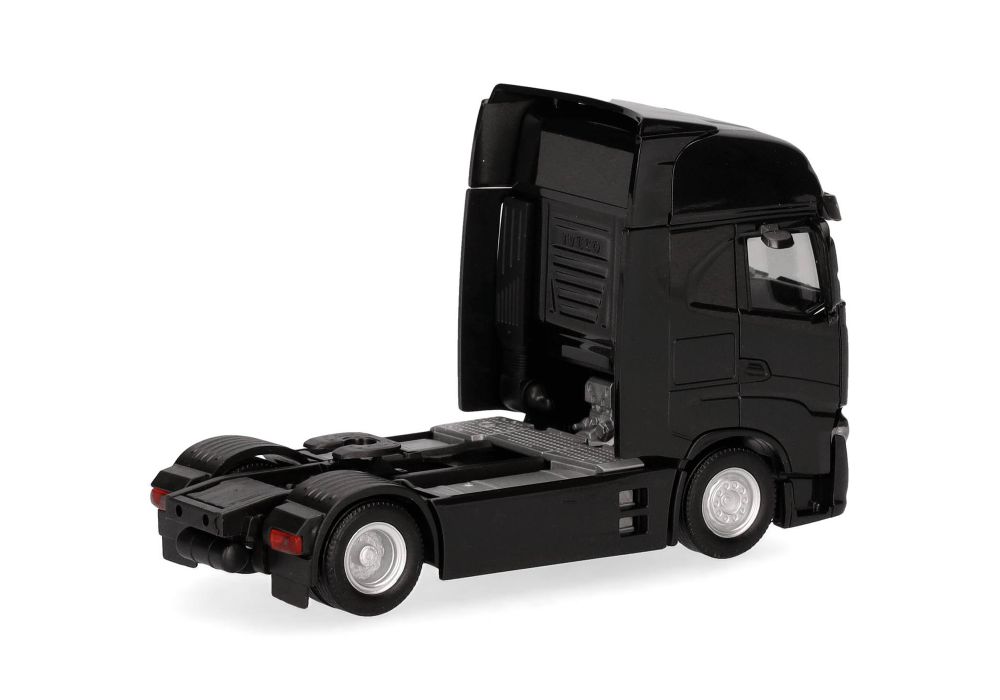 Herpa 319461 Iveco S-Way facelift (MY24) Zgm 2achs schwarz 1:87