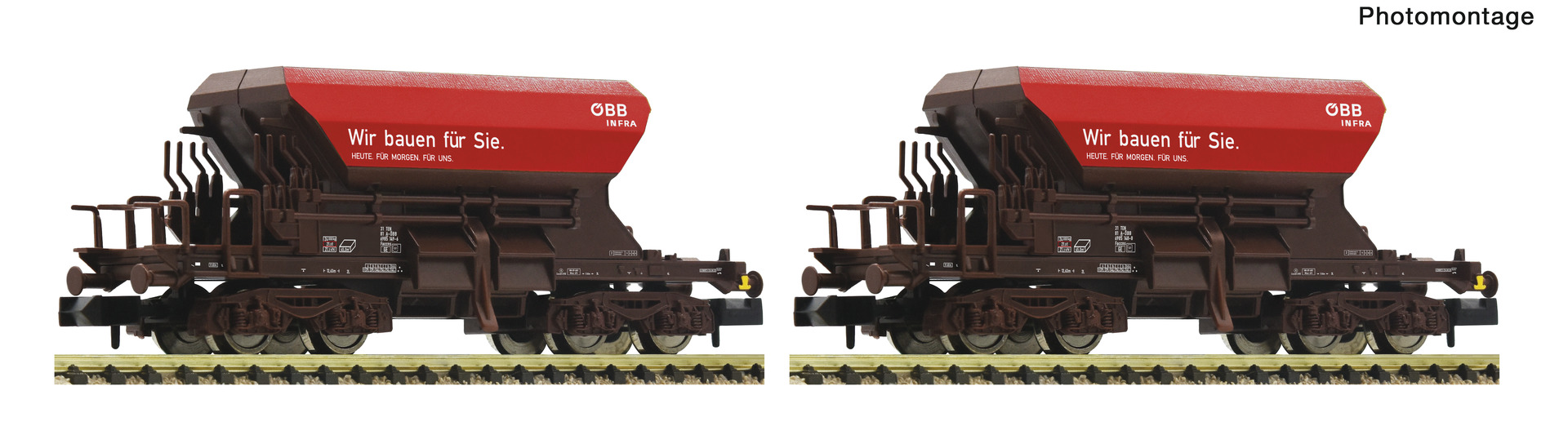 Fleischmann 6660157 2-tlg. Set: Talbot-Schotterwagen