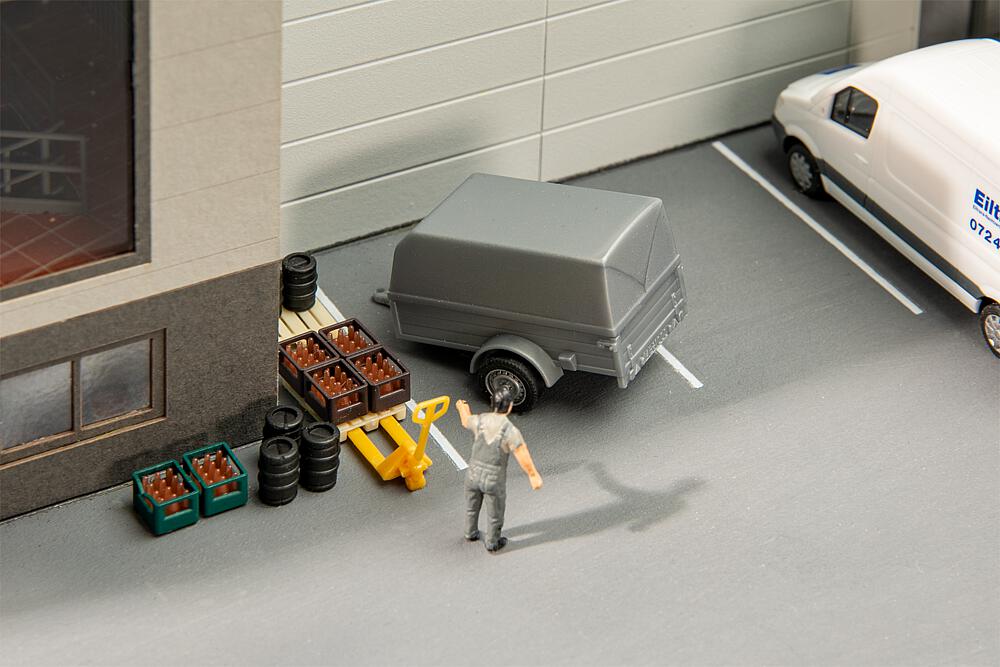 Faller 180864 PKW-Anhänger 1:87 Spur H0 Neu OVP Ausschmückung