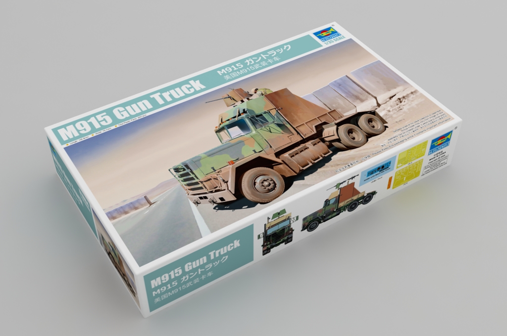 Trumpeter 01084 M915 Gun Truck 1:35 Modellbausatz Neu OVP