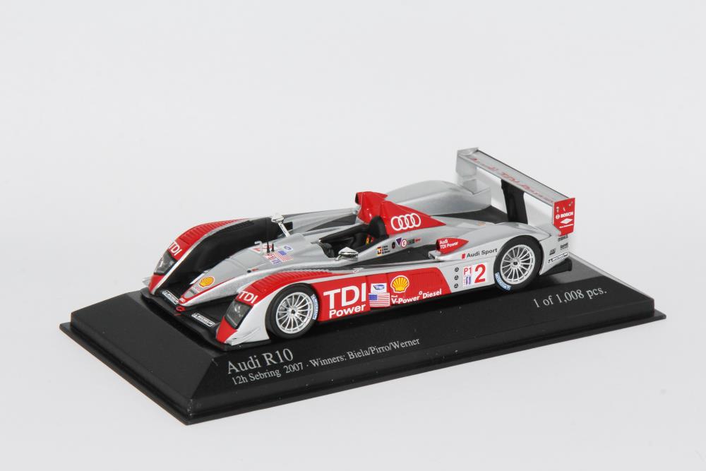 Minichamps 400071692 AUDI R10 – BIELA/WERNER/PIRRO – WINNER - 1:43