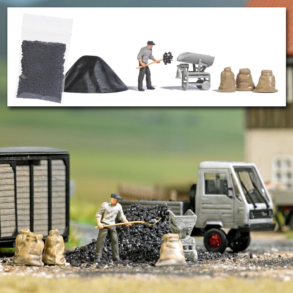 Busch 7928 Action Set Kohle wiegen 1:87 Spur H0 Neu OVP
