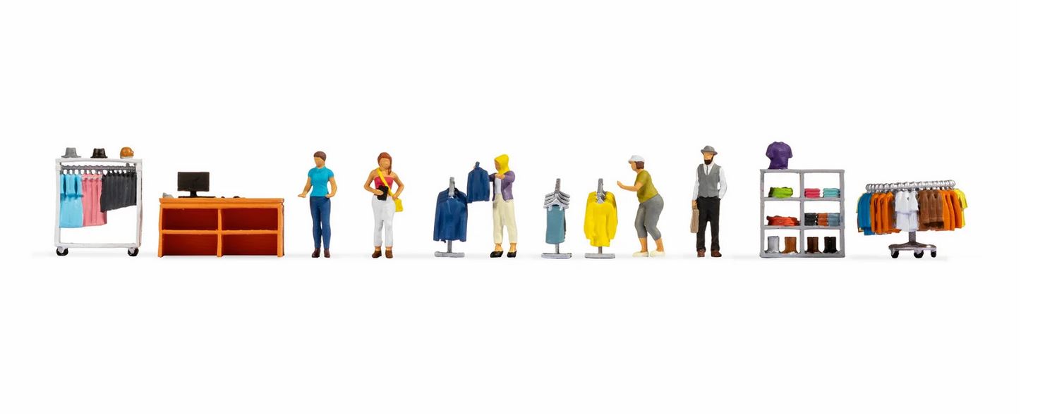 Noch 16241 Figuren-Themenwelt Modegeschäft 1:87 Spur H0 Neu