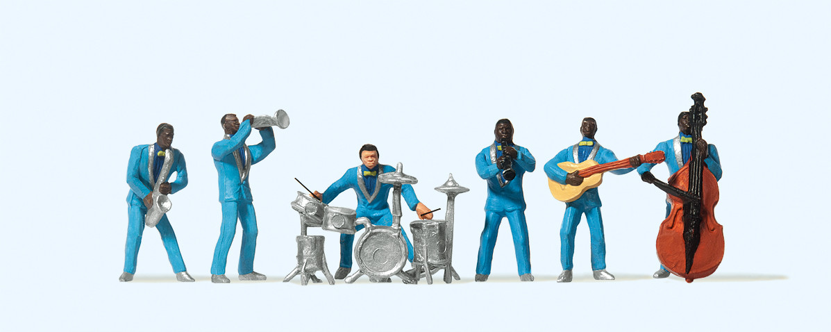 Preiser 10112 Jazz-Band 1:87 Spur H0 Neu OVP Figuren