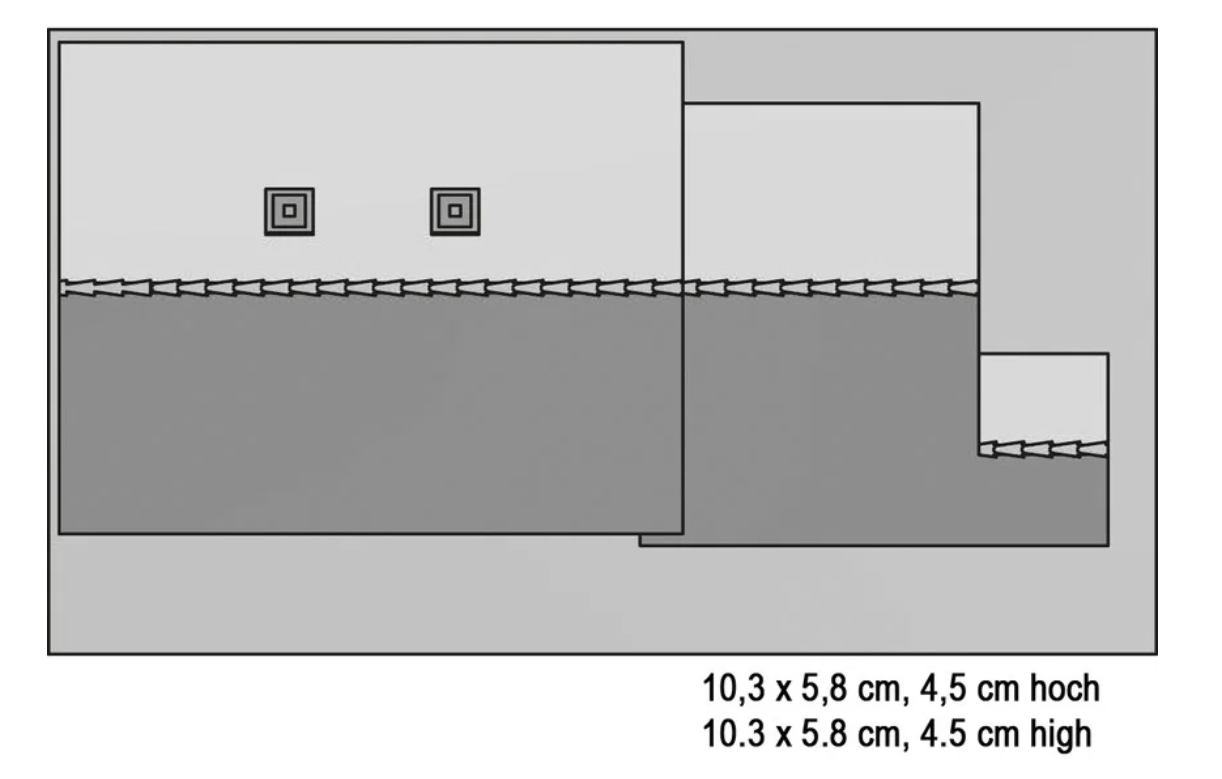 Noch 44305 Bahnhof “Zeil” 10,3x5,8 cm, 4,5 cm hoch 1:220 Spur Z