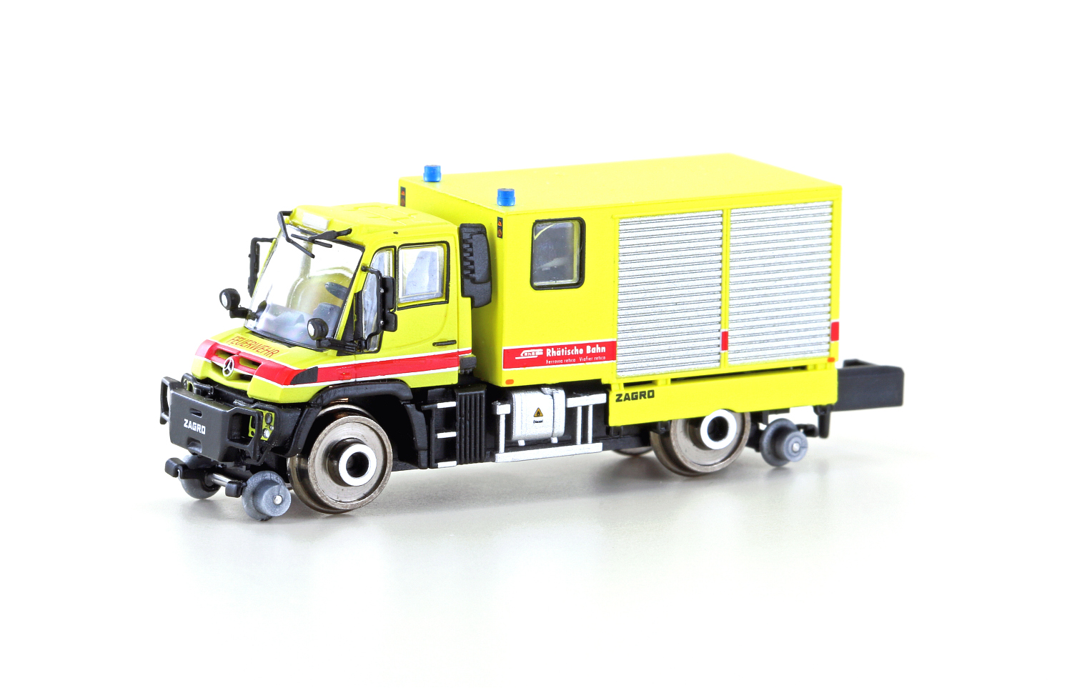 Hobbytrain H32308 Zweiwege Unimog U423 RhB Feuerwehr DC/DCC Spur N