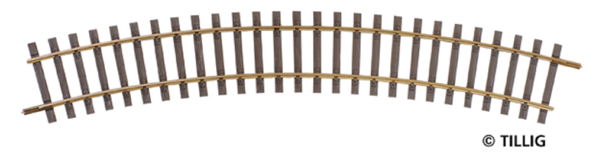 Tillig 85140 Gebogenes Gleis R366/30° - Spur H0 - Neu