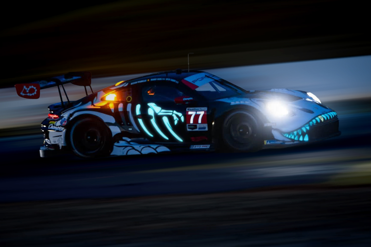 Mini GT 1436 1:64 PORSCHE 911 (992) GT3 R #77 AO RACING