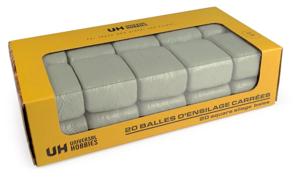 Universal Hobbies UH6881 Pack of 20 square silage bales - green 1:32 Spur 1 NEU