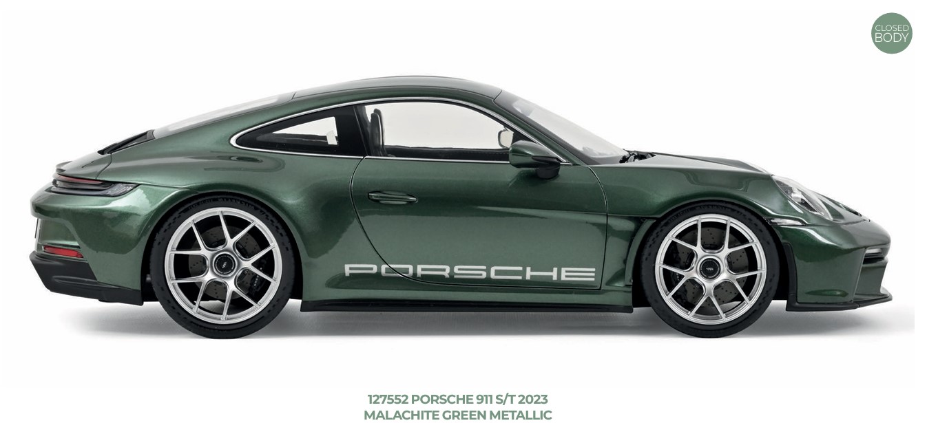 Norev 127552 Porsche 911 S/T 2023 Malachite Green Metallic 1:12