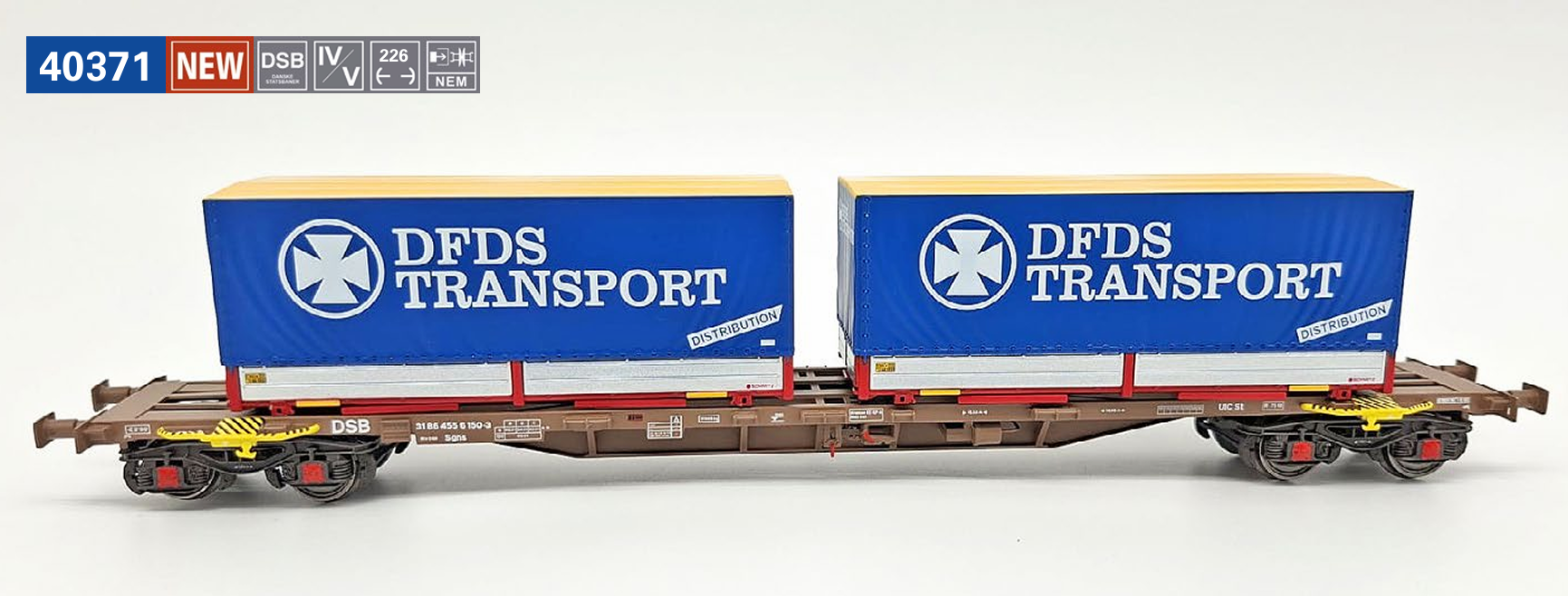 ACME 40371 Typ Sgns DSB "DFDS TRANSPORT" 1:87 Spur H0 DC