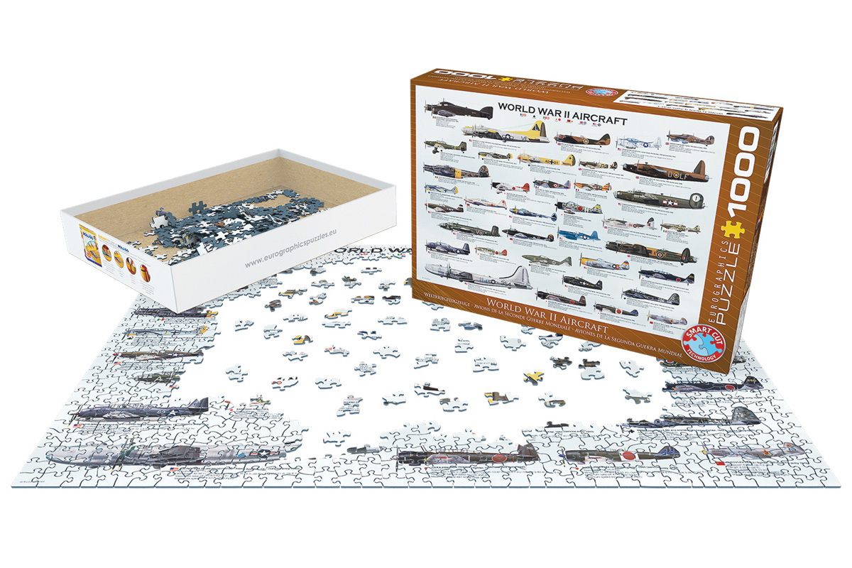 EUROGRAPHICS 6000-0075 Flugzeuge des Zweiten Weltkriegs 1000 Teile Puzzle NEU