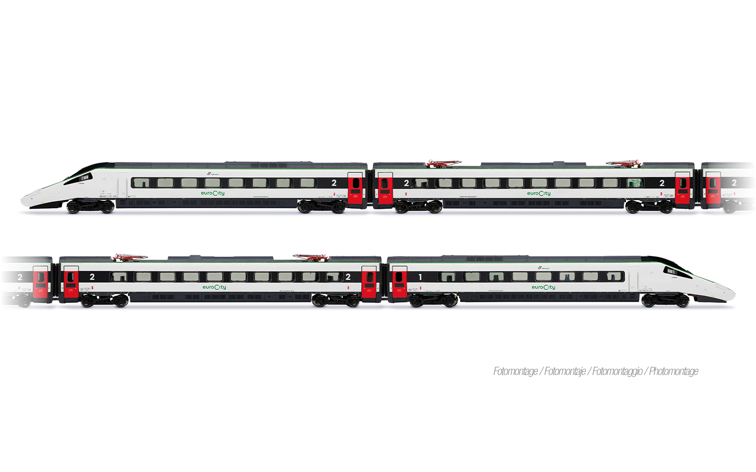 Arnold HN2699 FS Trenitalia, 4-tlg. Grundset des ETR 610, neue EuroCity-Fa