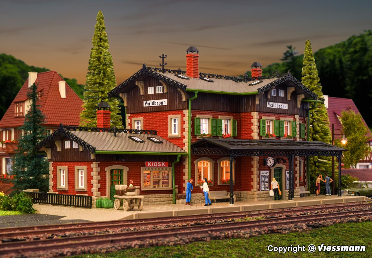 Vollmer 43505 Bahnhof Waldbronn 1:87 Spur H0 Bausatz Neu OVP