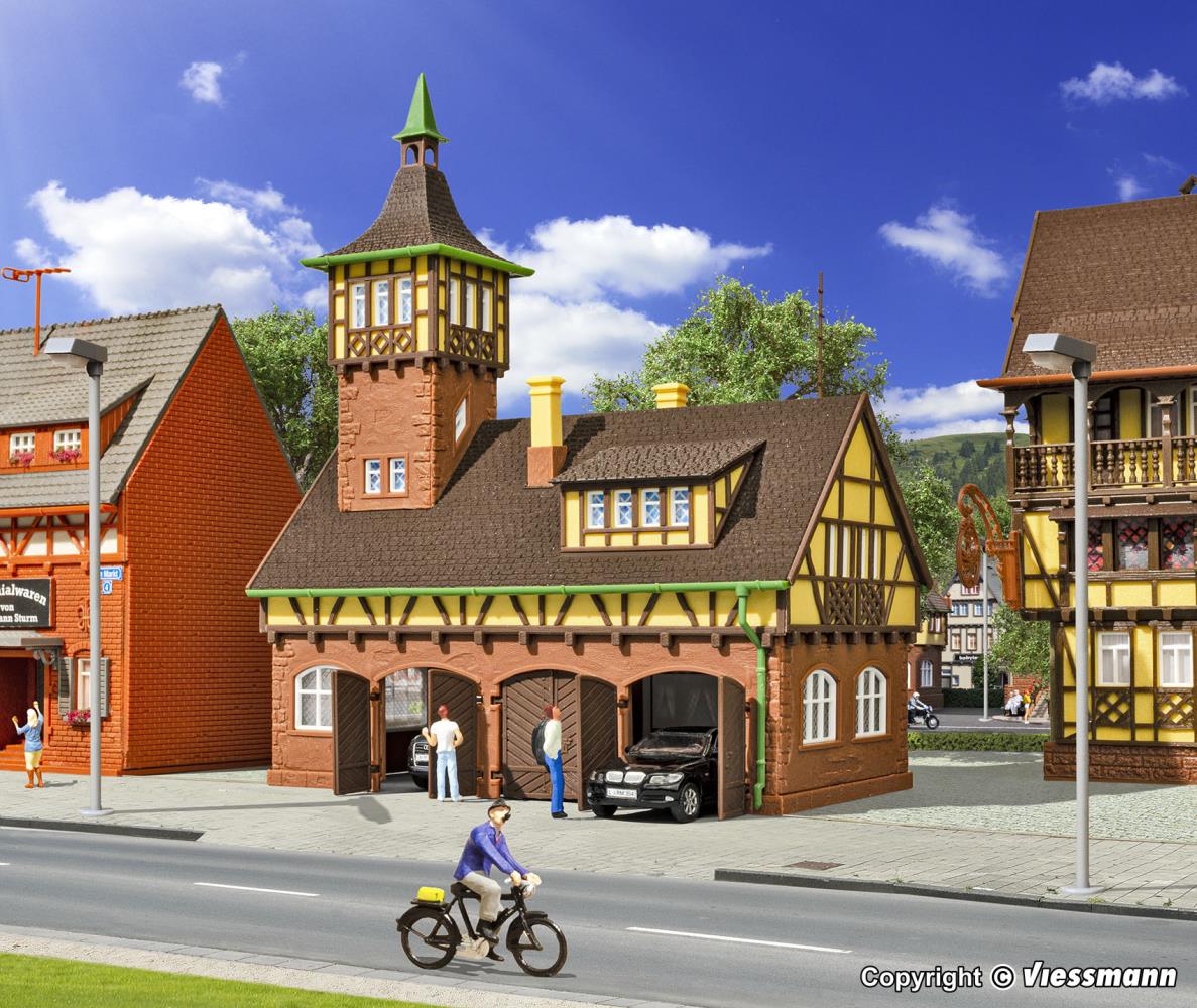 Vollmer 43756 Gerätehalle mit Turm dreiständig 1:87 Spur H0 Neu OVP