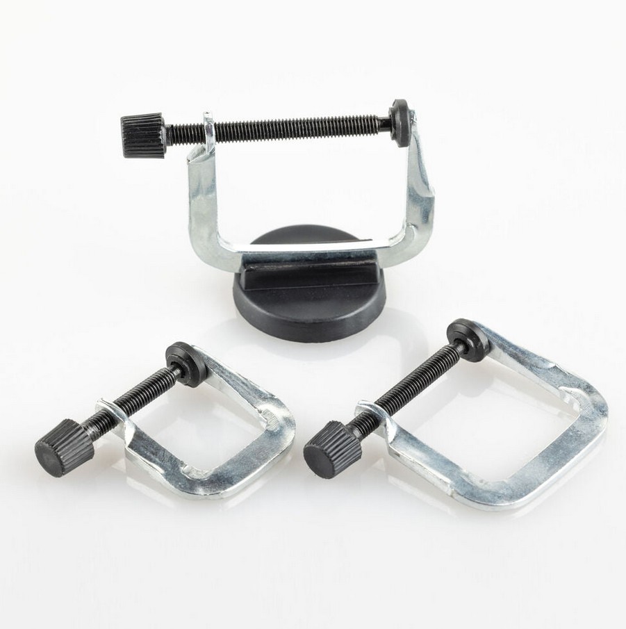 Heller 99003 Schraubzwingen-Set (3-teilig) mit Magnetfuß NEU OVP