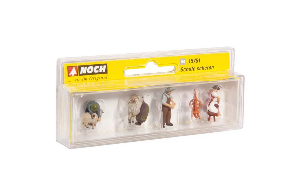 Noch 15751 Schafe scheren 1:87 Spur H0 Neu OVP Tiere Figuren