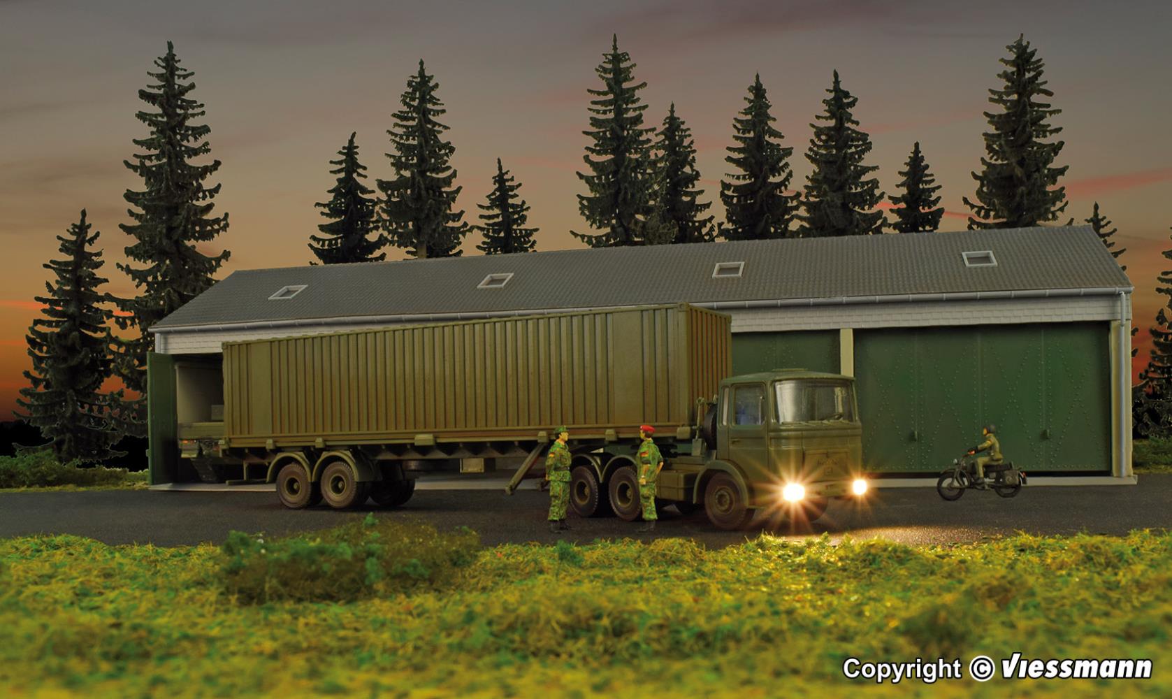 Kibri 18068 BW MAN 3-achs Zgm mit 40‘ Containerauflieger 1:87