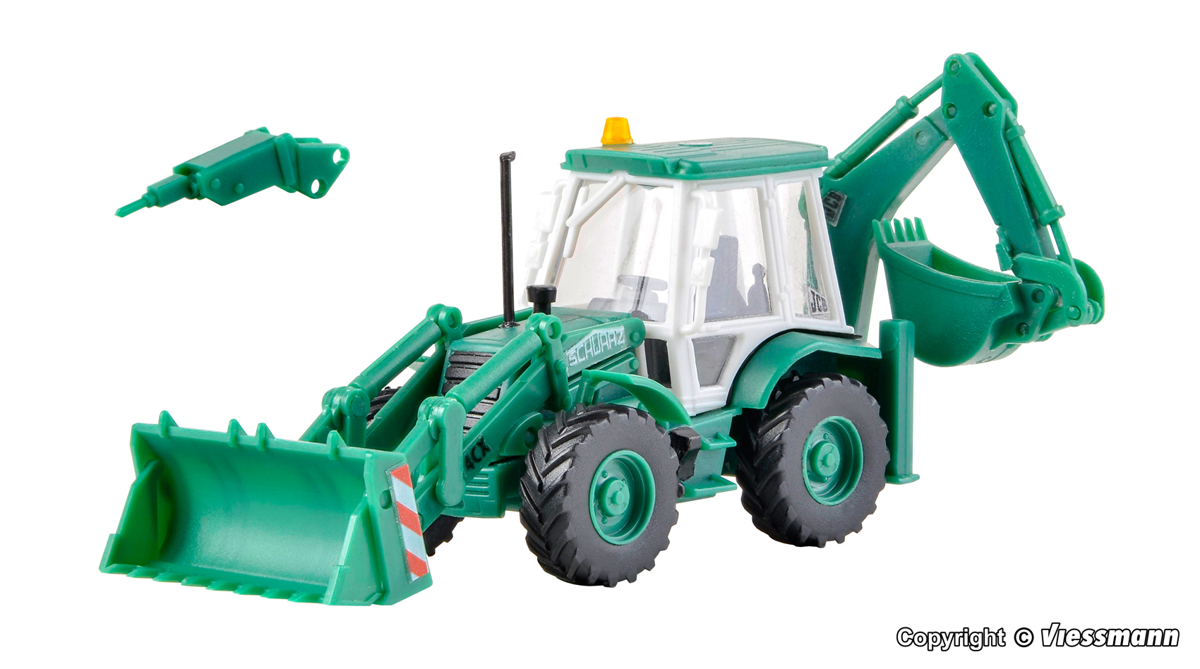 Kibri 15217 Baggerlader JCB 4CX 4x4x4 SchwarzBau 1:87 Spur H0