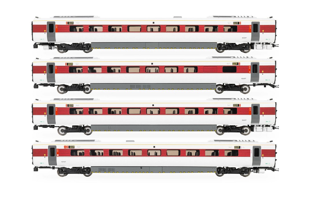 Hornby R40493 LNER Azuma Class 801/2 Coach Pack 1:76 Spur 00