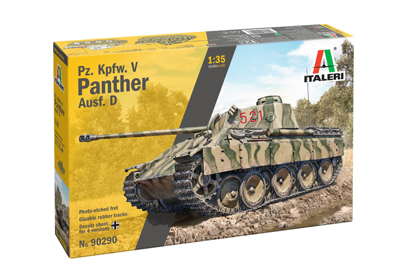 Italeri 90290 Pz. Kpfw. V Panther Ausf. D 1:35 Bausatz NEU OVP