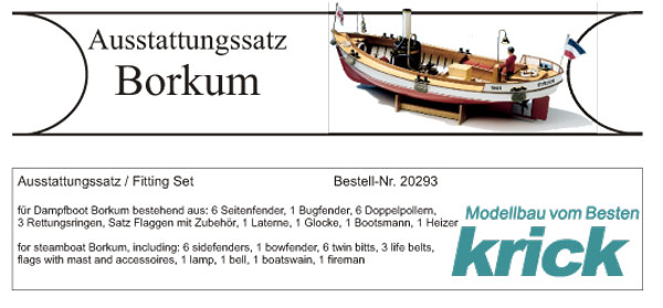 Krick 20293 Borkum Ausstattungssatz Neu OVP
