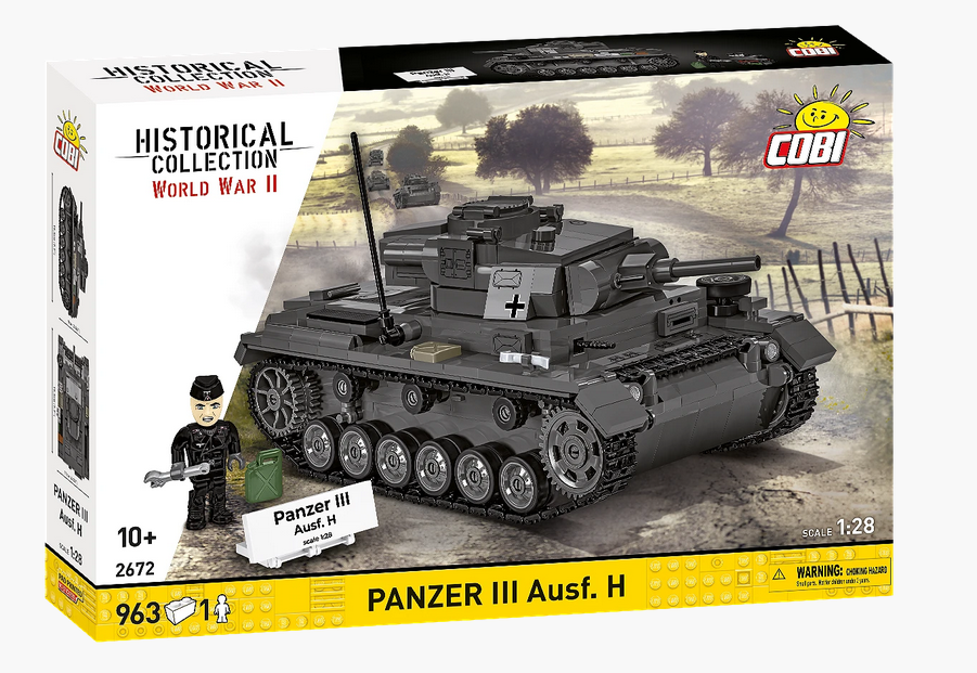Cobi 2672 Panzer III Ausf.H 1:28 Modellbausatz NEU OVP Bricks