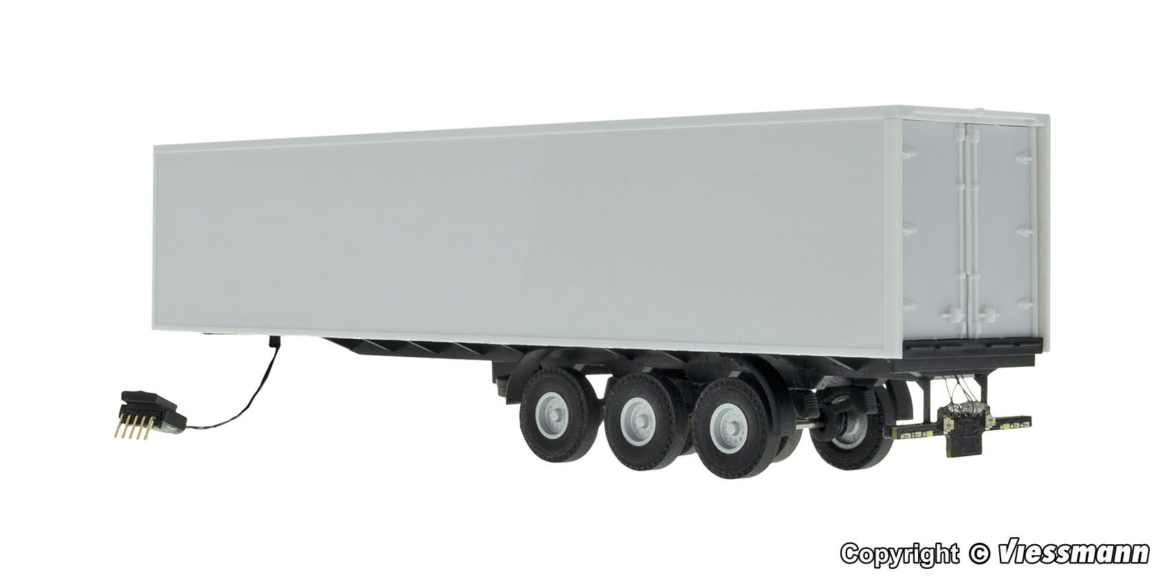 Viessmann 8226 3-achs Koffersattelauflieger mit Unterfahrschutz Spur H0