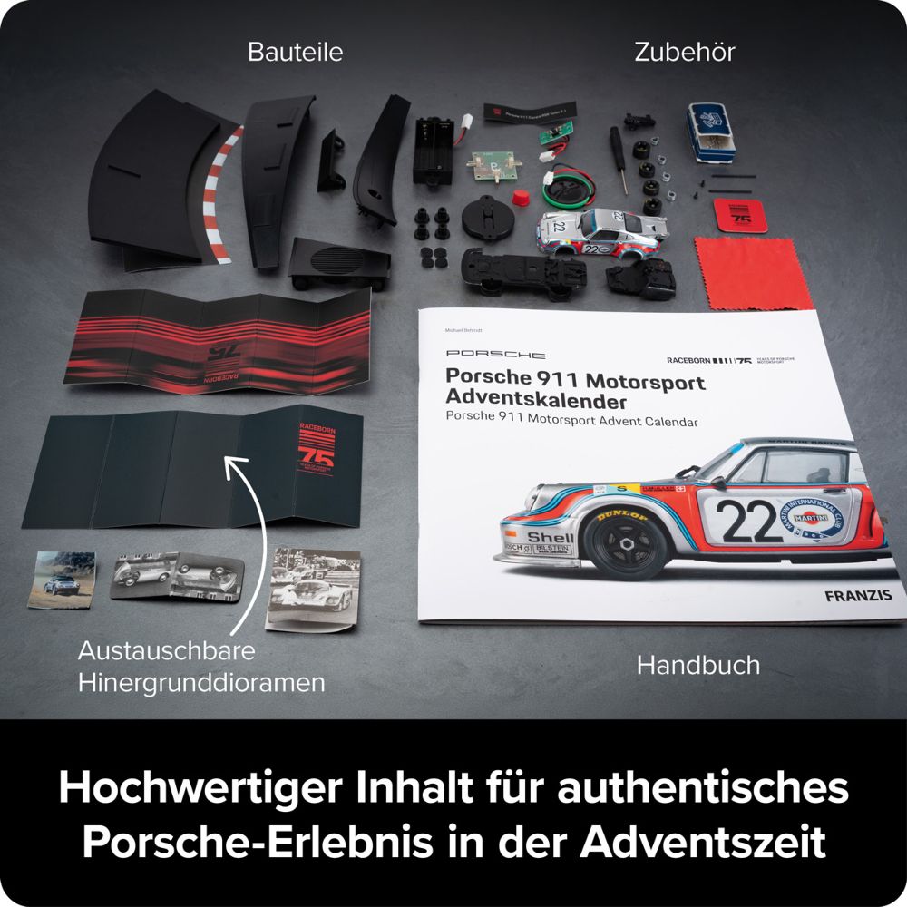 Franzis 67275 Porsche 911 Turbo Motorsport Adventskalender 1:43