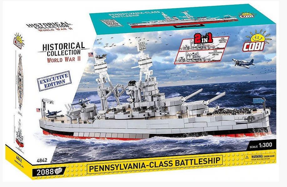Cobi 4842 USS Pennsylvania/USS Arizona Schlachtschiff 2in1 1:300