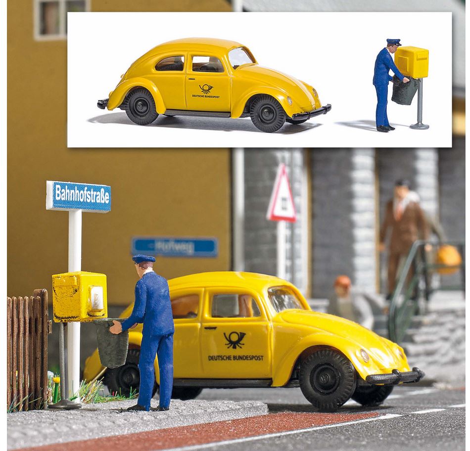 Busch 7887 Action Set: Briefkastenleerung - Spur H0 - Neu - OVP