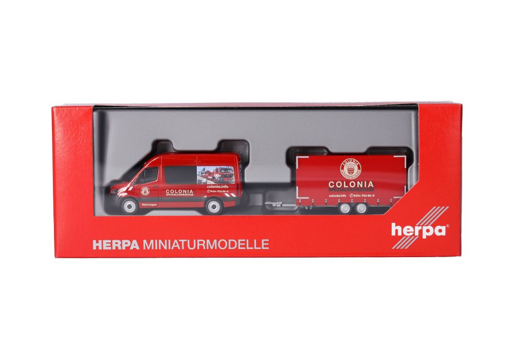 Herpa 098618 MB Sprinter '18 Halbbus Hochdach "Colonia" 1:87 NEU