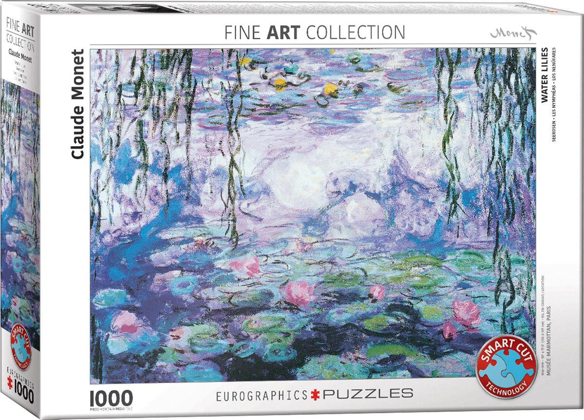 EUROGRAPHICS 6000-4366 Wasserlilien Claude Monet 1000 Teile Puzzle NEU OVP