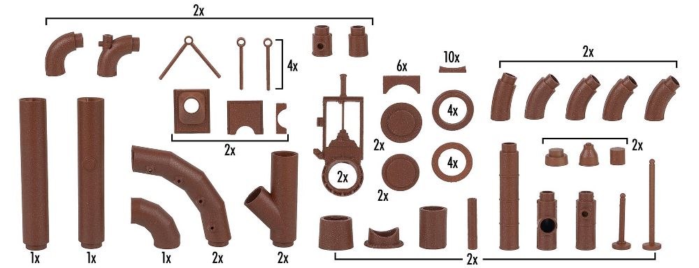 Faller 180327 Rohrleitungs-Set 1:87 Spur H0 Bausatz NEU OVP