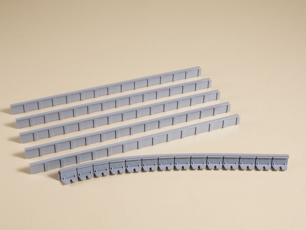 Auhagen 41200 Bahnsteigkanten 13 mm 6 Stk. je 241 x 13 mm Spur H0