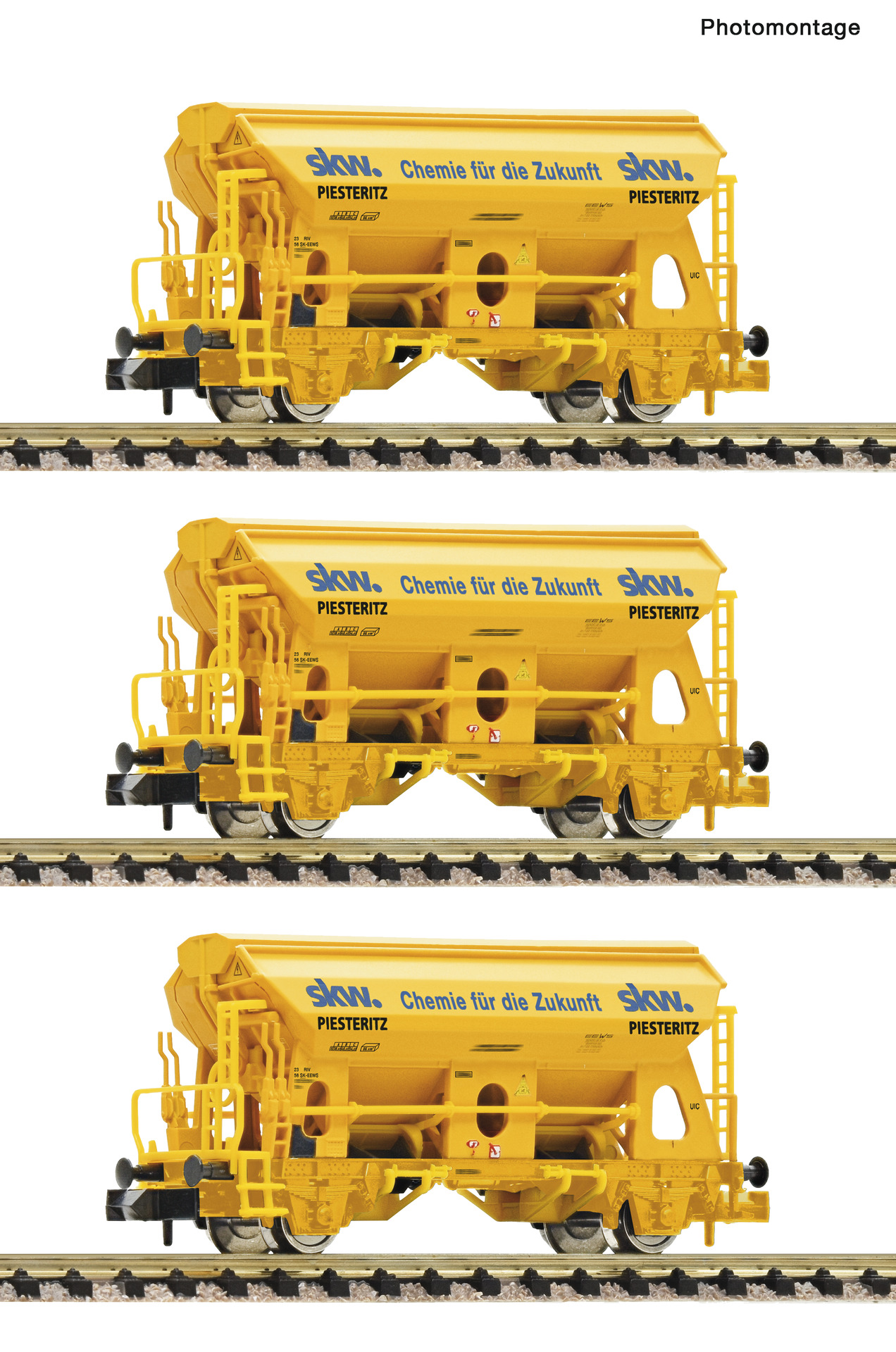 Fleischmann 6660172 3-tlg. Set: Schwenkdachwagen „SKW Piesteritz”