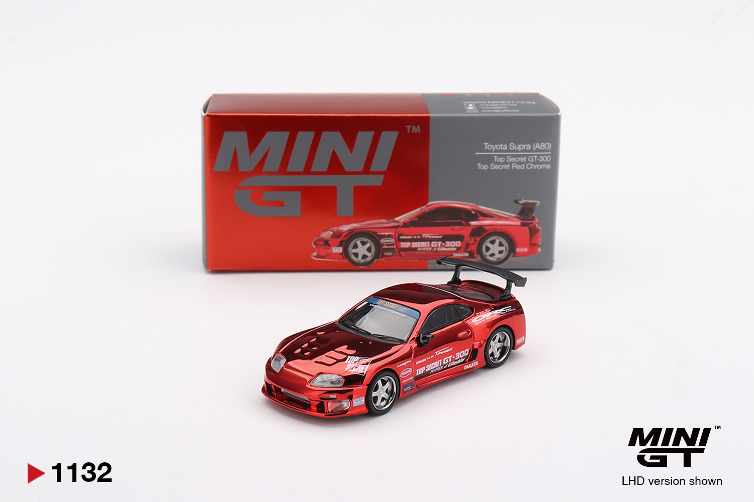 Mini GT 1132 Toyota Supra (A80) Top Secret GT-300 2014 1:64 NEU