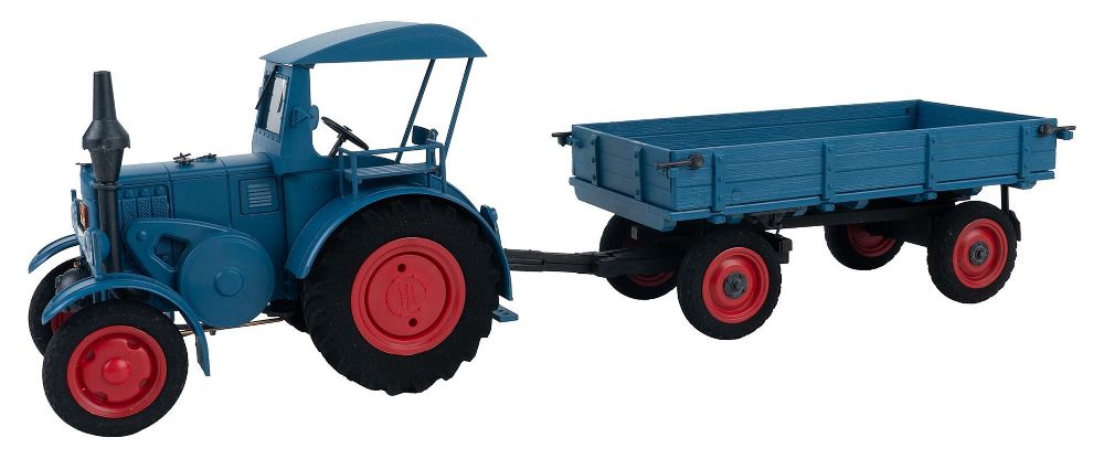 Pola 331620 Lanz Bulldog mit Anhänger 1:22,5 Spur G Bausatz Neu