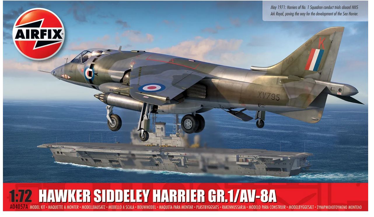 Airfix A04057A Hawker Siddeley Harrier GR.1/AV-8A 1:72 Bausatz Neu