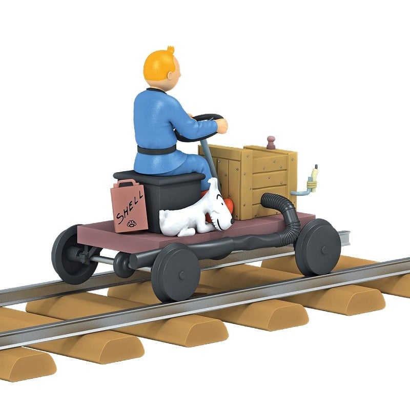 Tim & Struppi TINTIN 29959 Draisine 1:24 Standmodell Neu OVP