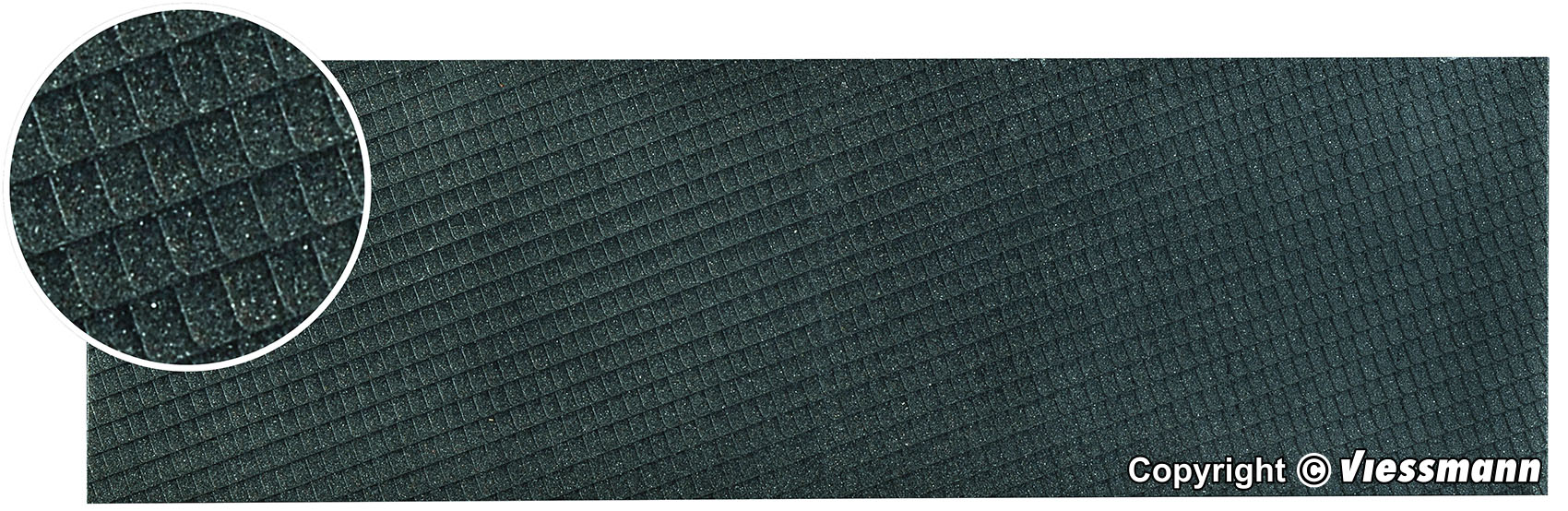 Vollmer 48231 Dachplatte Schiefer aus Steinkunst L 28 x B 16,3 cm H0