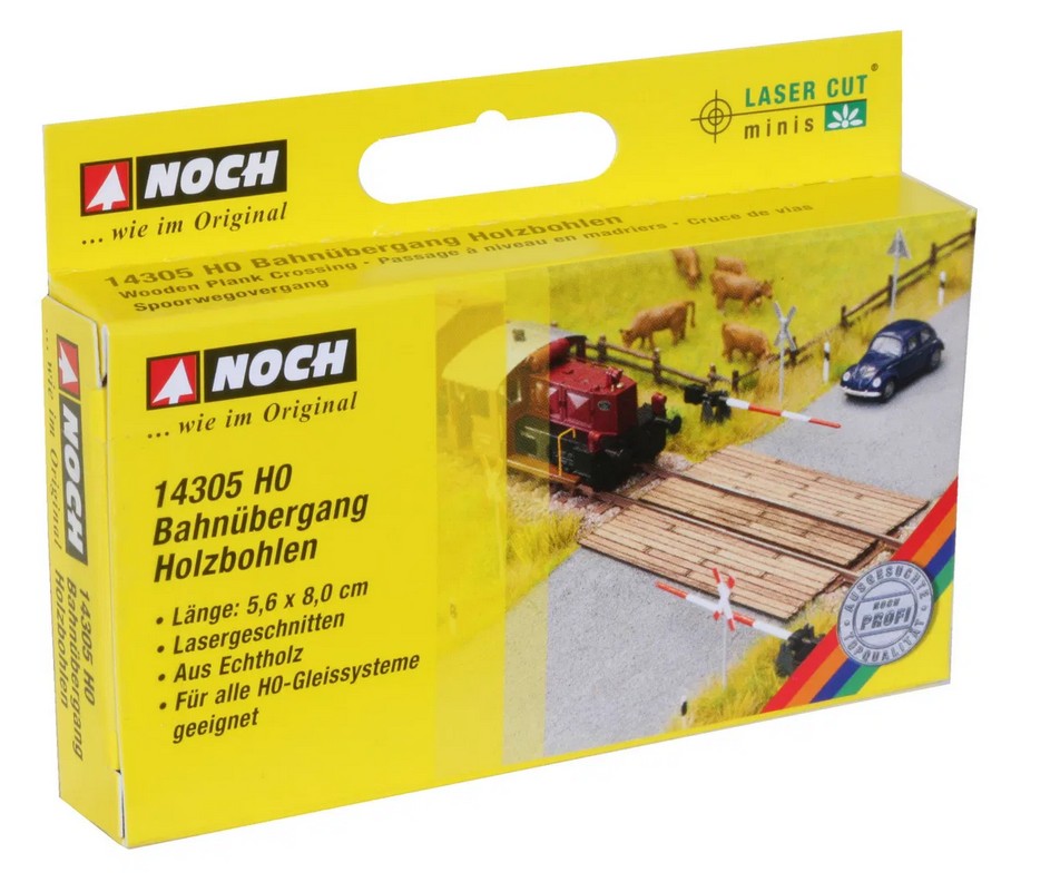 Noch 14305 Bahnübergang Holzbohlen 5,6 cm x 8 cm 1:87 Spur H0