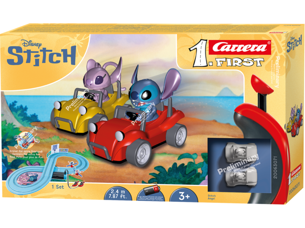 Carrera 20063071 Disney Stitch 2,4 First Autorennbahn Set