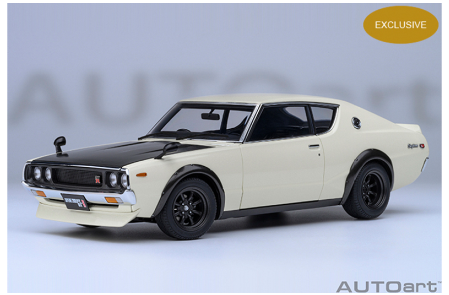 AUTOart 77478 Nissan Skyline 2000 GT-R SPEZ (KPGC110) (white) 1:18
