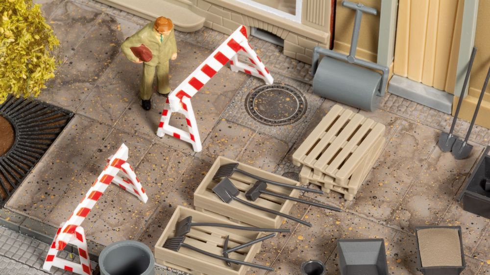 Auhagen 41694 Baustellen-Set 1:87/1:120 Spur H0/TT Bausatz NEU