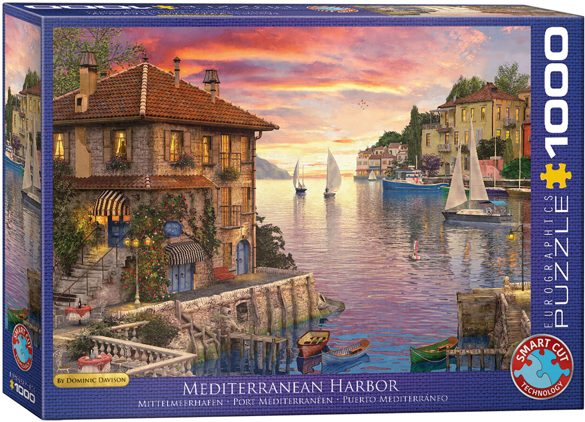 EUROGRAPHICS 6000-0962 Mittelmeerhafen von Dominic Davison 1000 Teile Puzzle