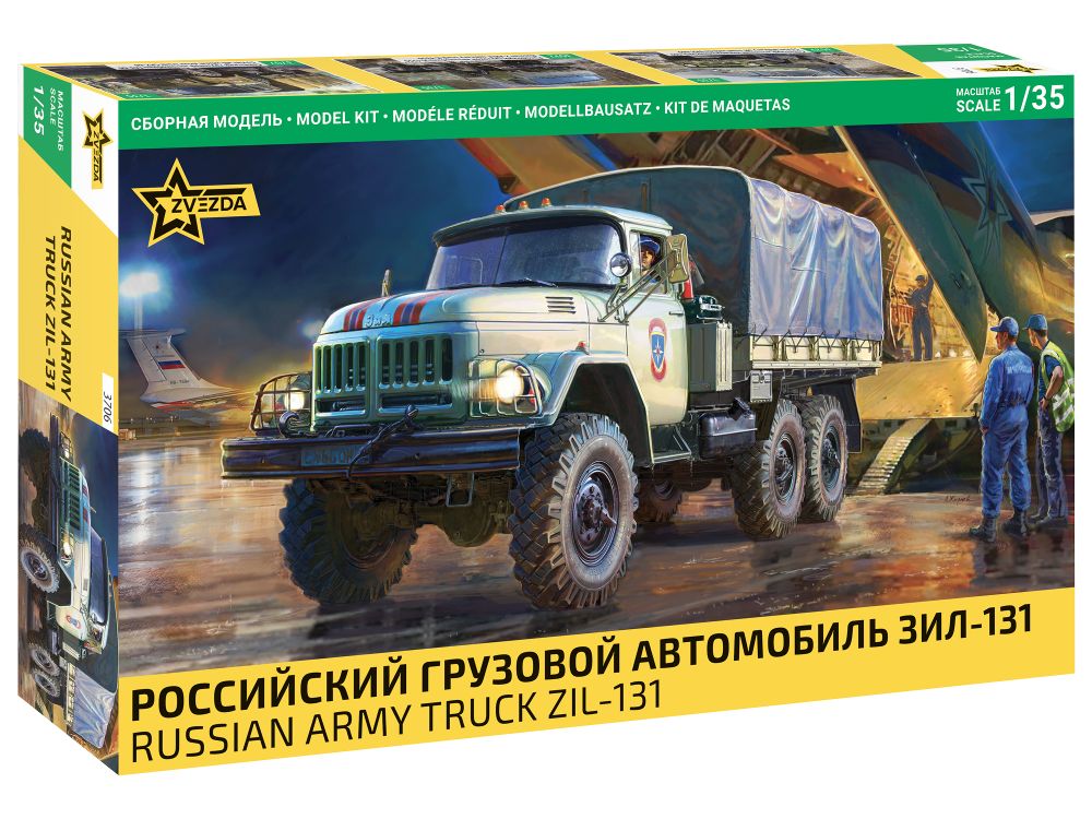 Zvezda 3706 Russian Army Truck ZIL-131 1:35 Bausatz NEU OVP