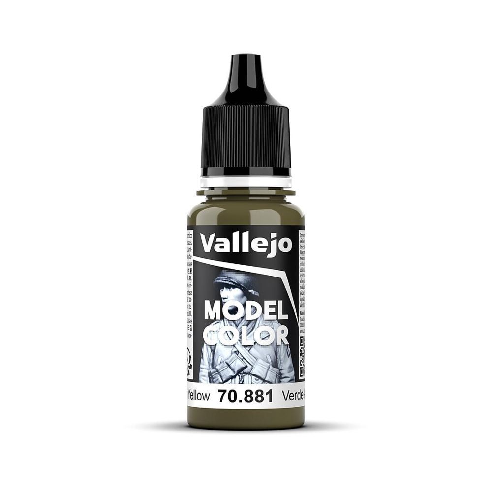 Vallejo 70881 Gelbgrün, matt, 18 ml NEU