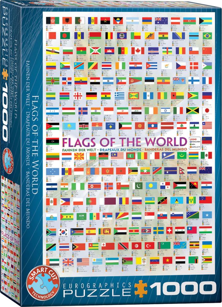EUROGRAPHICS 6000-0128 Flaggen der Welt 1000 Teile Puzzle